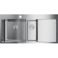 Кухонная мойка Omoikiri Akisame 100-2-IN-L Нержавеющая сталь