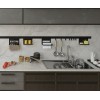 Рейлинг для кухни Поконар 900 мм, отделка черный бархат (матовый) RP1.0900.9005