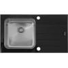 Кухонная мойка Seaman Eco Glass SMG-860CB, вентиль-автомат