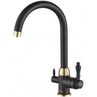 Кухонный смеситель Zorg Steel Hammer SH 723 Черный/Бронза