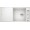 Кухонная мойка Blanco Axia III XL 6 S Белый, стеклянная доска