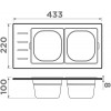 Контейнер для мойки Omoikiri DC-02-2 GB Графит