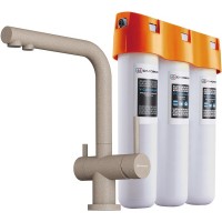 Смеситель Omoikiri Nagano SA-P Бежевый + Фильтр для воды Omoikiri Pure Drop Lite