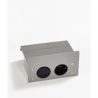 Стационарный блок Kessebohmer eboxx led, 00 8934 9843, розетка + трансформатор, серый титан