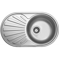 Кухонная мойка Ukinox FA 740.440 Нержавеющая сталь декор (чаша справа)