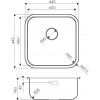 Кухонная мойка Omoikiri Omi 44-U/I-IN Quadro Нержавеющая сталь