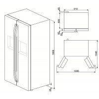Холодильник Smeg SBS63XED
