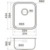 Кухонная мойка Omoikiri Omi 38-U/I-IN Нержавеющая сталь