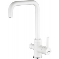 Кухонный смеситель Paulmark Logas Lo213021-431TW Белый матовый